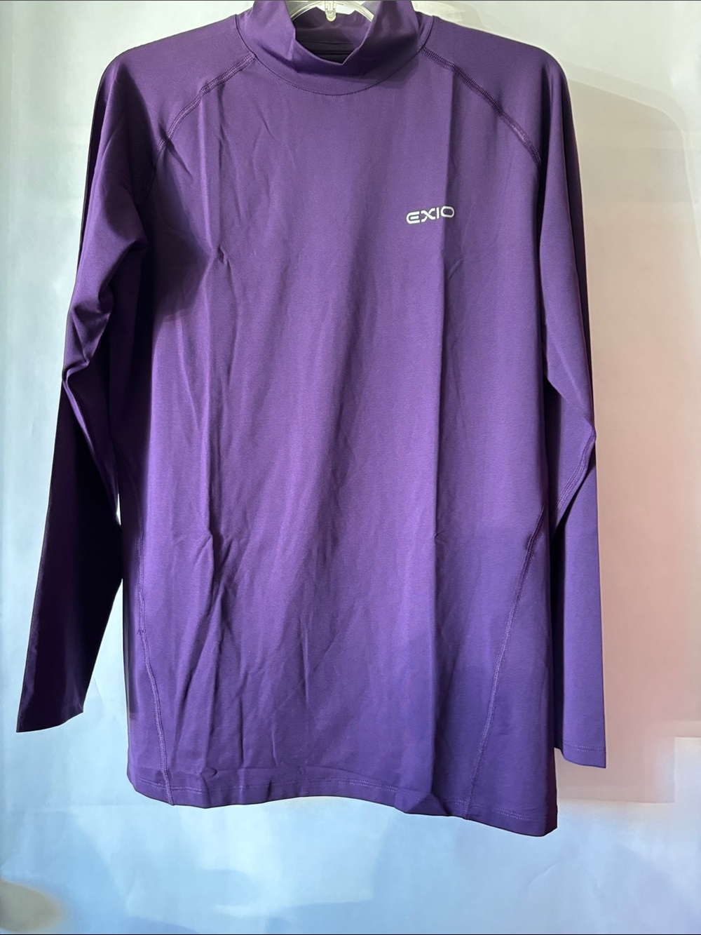 Men’s Purple Long-Sleeve Performance Shirt